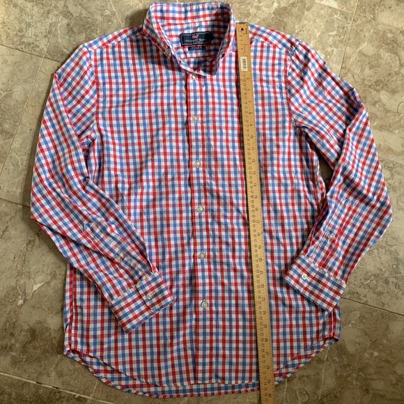 Vineyard Vines Classic Fit Tucker Shirt Medium Men's Plaid Check Button Down - Picture 2 of 7